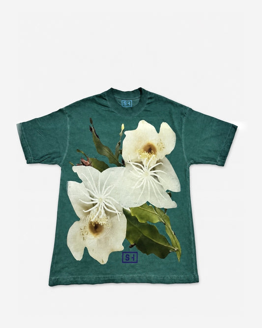 T-shirt Flores blancas